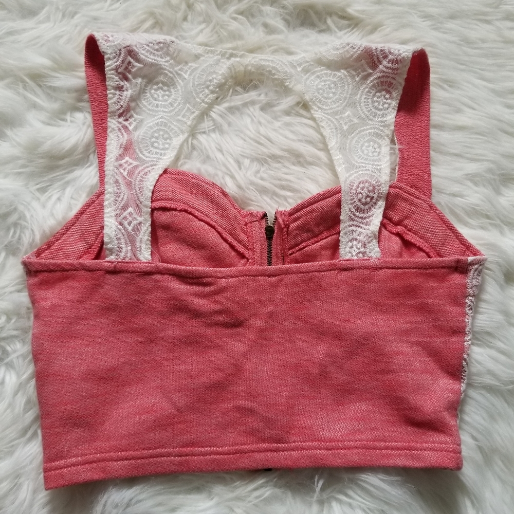 UO Pins and Needles Crop Lace Bustier Top - Picture 10 of 10
